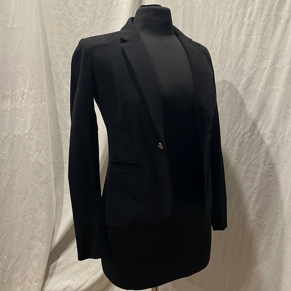 Vintage juicy couture viscose blend single button suit jacket